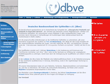 Tablet Screenshot of dbve.de